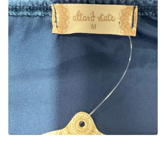 Altar'd State Gathered Sapphire Top - Picture 4 of 4